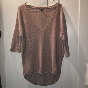 tan knitted sweater